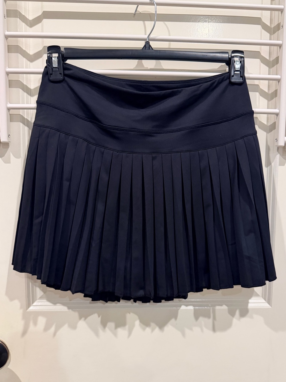 Goldhinge Black Pleated 15” Skirt with Wide Waistband